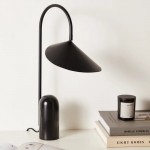 Zoya Marble Base Alocasia Leaf Table Lamp