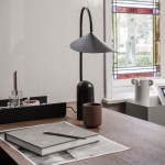 Zoya Marble Base Alocasia Leaf Table Lamp