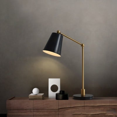 Mauricio Modern Brass Task Lamp Mauricio Modern Brass Task Lamp