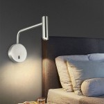 Rhea Tube LED Swing Arm Wall Light for Bedroom