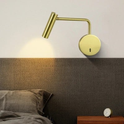 Rhea Tube LED Swing Arm Wall Light for Bedroom Rhea Tube LED Swing Arm Wall Light for Bedroom