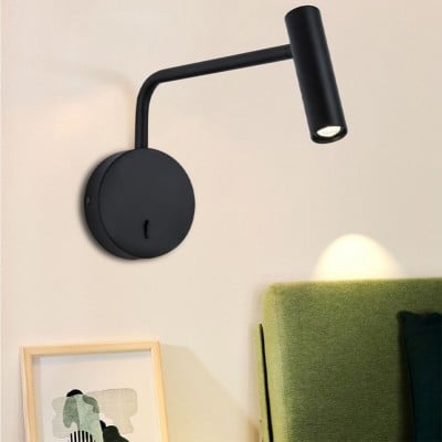 Rhea Tube LED Swing Arm Wall Light for Bedroom Rhea Tube LED Swing Arm Wall Light for Bedroom