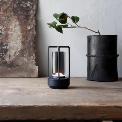 Marisa Contemporary Lantern LED Cordless Table Lamp Marisa Contemporary Lantern LED Cordless Table Lamp