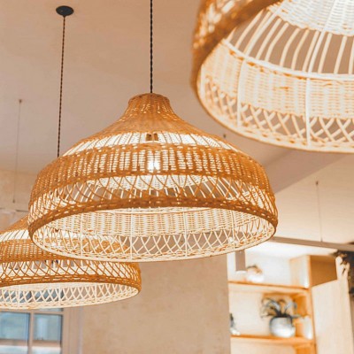 Wisteria Handmade Woven Rattan Pendant Light