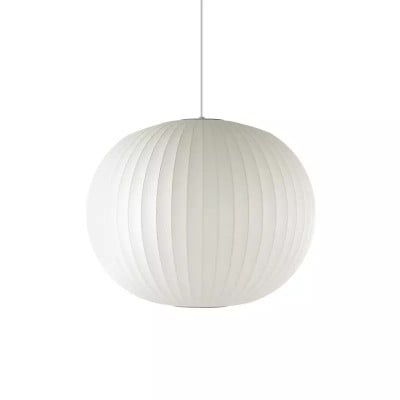Hayden White Silk Ball Bubble Pendant Light Hayden White Silk Ball Bubble Pendant Light