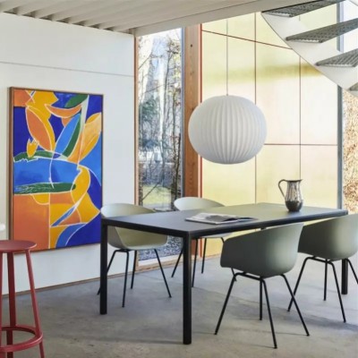 Hayden White Silk Ball Bubble Pendant Light