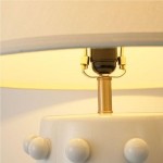 Ramon Modern Medium Ceramic Table Lamp with Linden Shade
