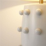 Ramon Modern Medium Ceramic Table Lamp with Linden Shade