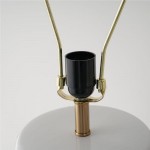 Ramon Modern Medium Ceramic Table Lamp with Linden Shade