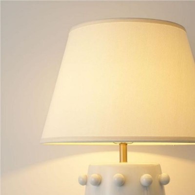 Ramon Modern Medium Ceramic Table Lamp with Linden Shade Ramon Modern Medium Ceramic Table Lamp with Linden Shade
