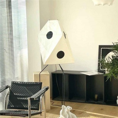 Kiran Minimalist Wabi-sabi Tripod Akari Floor Lamp