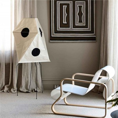 Kiran Minimalist Wabi-sabi Tripod Akari Floor Lamp