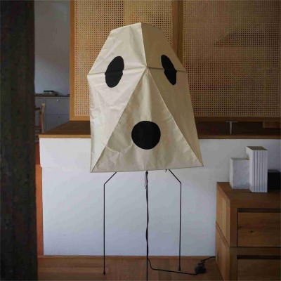 Kiran Minimalist Wabi-sabi Tripod Akari Floor Lamp