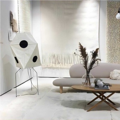 Kiran Minimalist Wabi-sabi Tripod Akari Floor Lamp