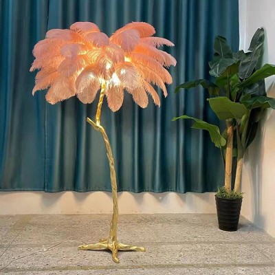 Aita Ostrich Feather Floor Lamp