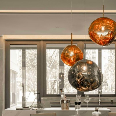 Amalia Irregular Globe Melt Pendant Light Amalia Irregular Globe Melt Pendant Light