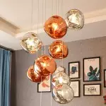 Amalia Irregular Globe Melt Pendant Light