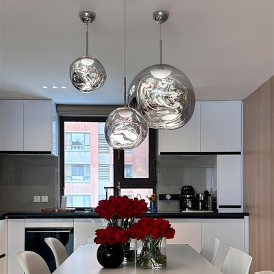 Amalia Irregular Globe Melt Pendant Light Amalia Irregular Globe Melt Pendant Light
