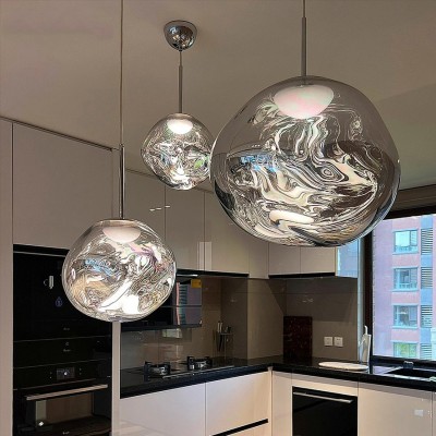 Amalia Irregular Globe Melt Pendant Light Amalia Irregular Globe Melt Pendant Light