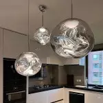 Amalia Irregular Globe Melt Pendant Light