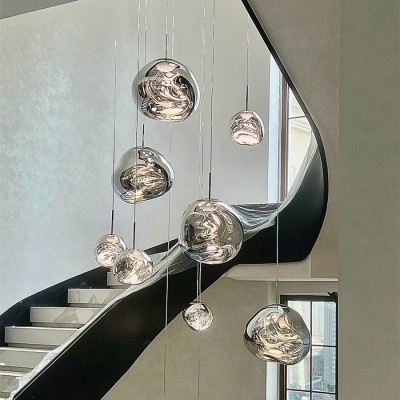 Amalia Irregular Globe Melt Pendant Light Amalia Irregular Globe Melt Pendant Light
