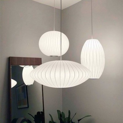 Leocadia White Saucer Nelson Bubble Pendant Light Leocadia White Saucer Nelson Bubble Pendant Light