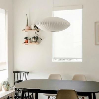 Leocadia White Saucer Nelson Bubble Pendant Light Leocadia White Saucer Nelson Bubble Pendant Light