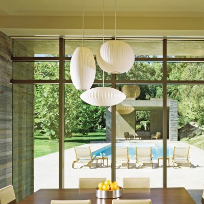 Leocadia White Saucer Nelson Bubble Pendant Light Leocadia White Saucer Nelson Bubble Pendant Light