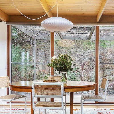 Leocadia White Saucer Nelson Bubble Pendant Light Leocadia White Saucer Nelson Bubble Pendant Light