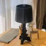 Raquel Vintage Royal Bourgie Transparent Large Table Lamp