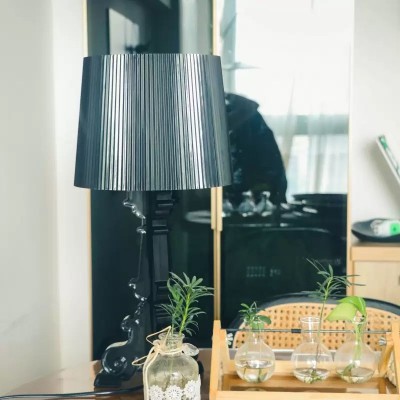 Raquel Vintage Royal Bourgie Transparent Large Table Lamp