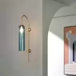 Kimaya Benedict Glass Wall Sconce/ Pendant Lamp