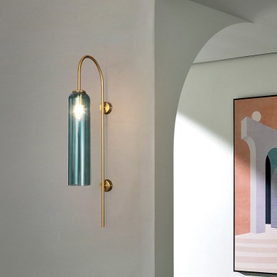 Kimaya Benedict Glass Wall Sconce/ Pendant Lamp