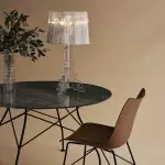 Raquel Vintage Royal Bourgie Transparent Large Table Lamp