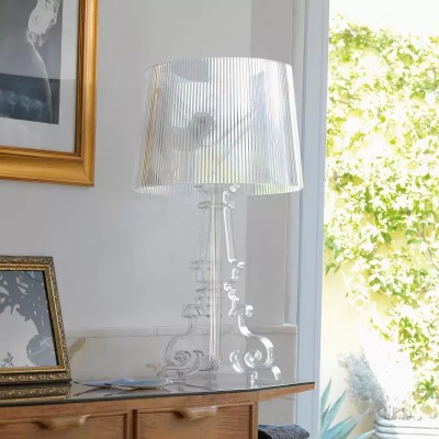 Raquel Vintage Royal Bourgie Transparent Large Table Lamp