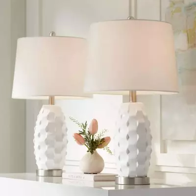 Lucia Hobnail Ceramic Table Lamp Lucia Hobnail Ceramic Table Lamp