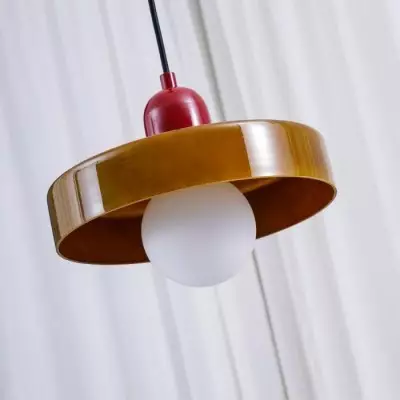 Xanadu Bauhaus Stained Glass Disc Pendant Light Xanadu Bauhaus Stained Glass Disc Pendant Light