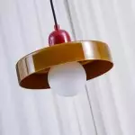 Xanadu Bauhaus Stained Glass Disc Pendant Light Xanadu Bauhaus Stained Glass Disc Pendant Light