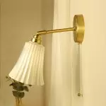 Ozeki Minimalist Brass And Genuine Alabaster Sconce