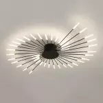 Pranika Modern Sputnik LED Fireworks Semi Flush Mount Ceiling Light