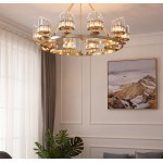 Quade Modern Brass Crystal Chandelier Quade Modern Brass Crystal Chandelier