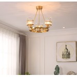 Quade Modern Brass Crystal Chandelier Quade Modern Brass Crystal Chandelier