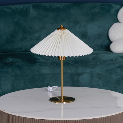 Isha Pleated Shade Table Lamp