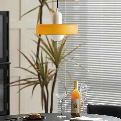 Xanadu Bauhaus Stained Glass Disc Pendant Light Xanadu Bauhaus Stained Glass Disc Pendant Light