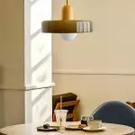 Xanadu Bauhaus Stained Glass Disc Pendant Light Xanadu Bauhaus Stained Glass Disc Pendant Light
