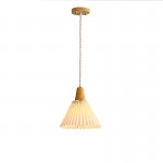Giovanna Modern Beige Pleated Pendant Light