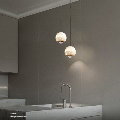 Gloria Alabaster Globe Pendant Lamp Gloria Alabaster Globe Pendant Lamp