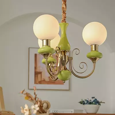 Klaus Onyx Milk Glass Chandelier Klaus Onyx Milk Glass Chandelier