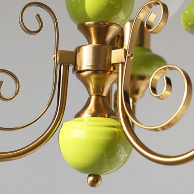 Klaus Onyx Milk Glass Chandelier Klaus Onyx Milk Glass Chandelier