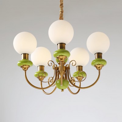 Klaus Onyx Milk Glass Chandelier Klaus Onyx Milk Glass Chandelier